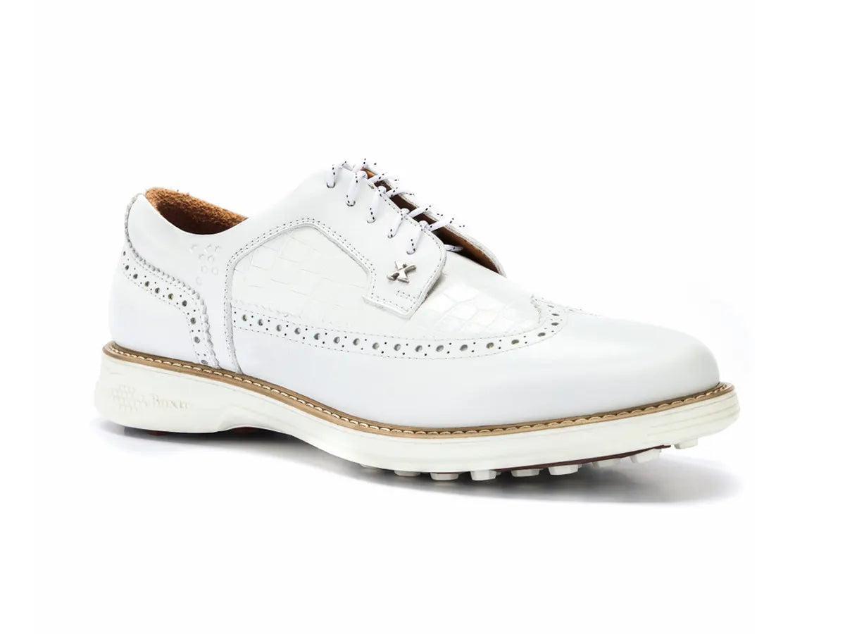 Boxto Golf Men's Legacy Freedom Spikeless Golf Shoes - White Product Image