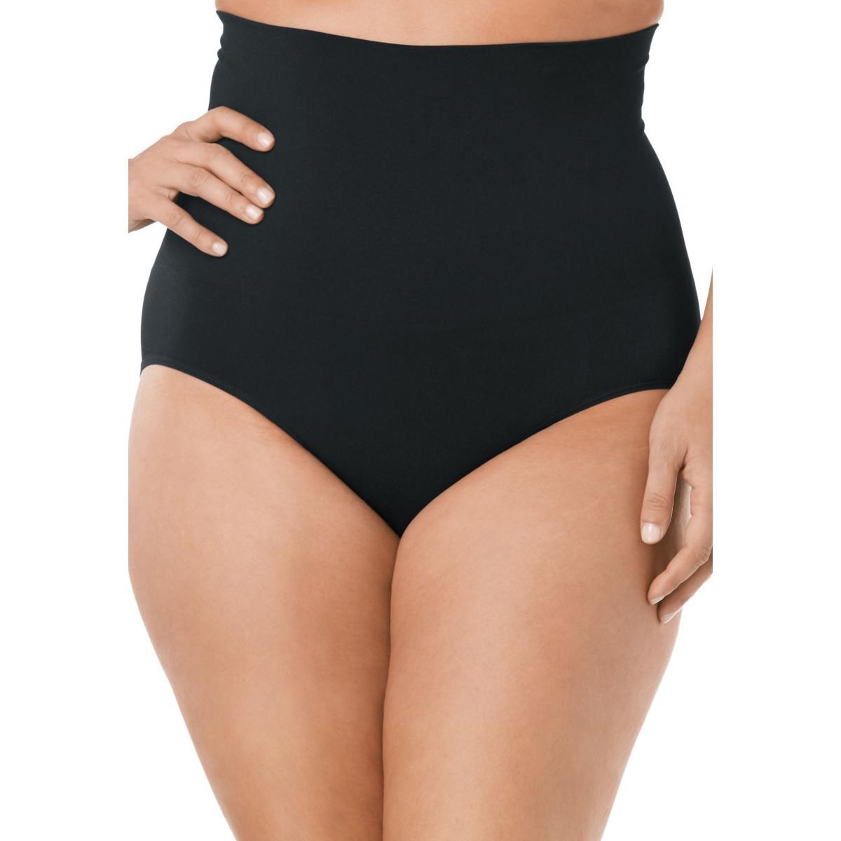 Secret Solutions Womens Instant Shaper Medium Control Seamless High Waist Brief Product Image