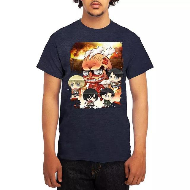 Mens Attack on Titan Tee, Boys Blue Product Image