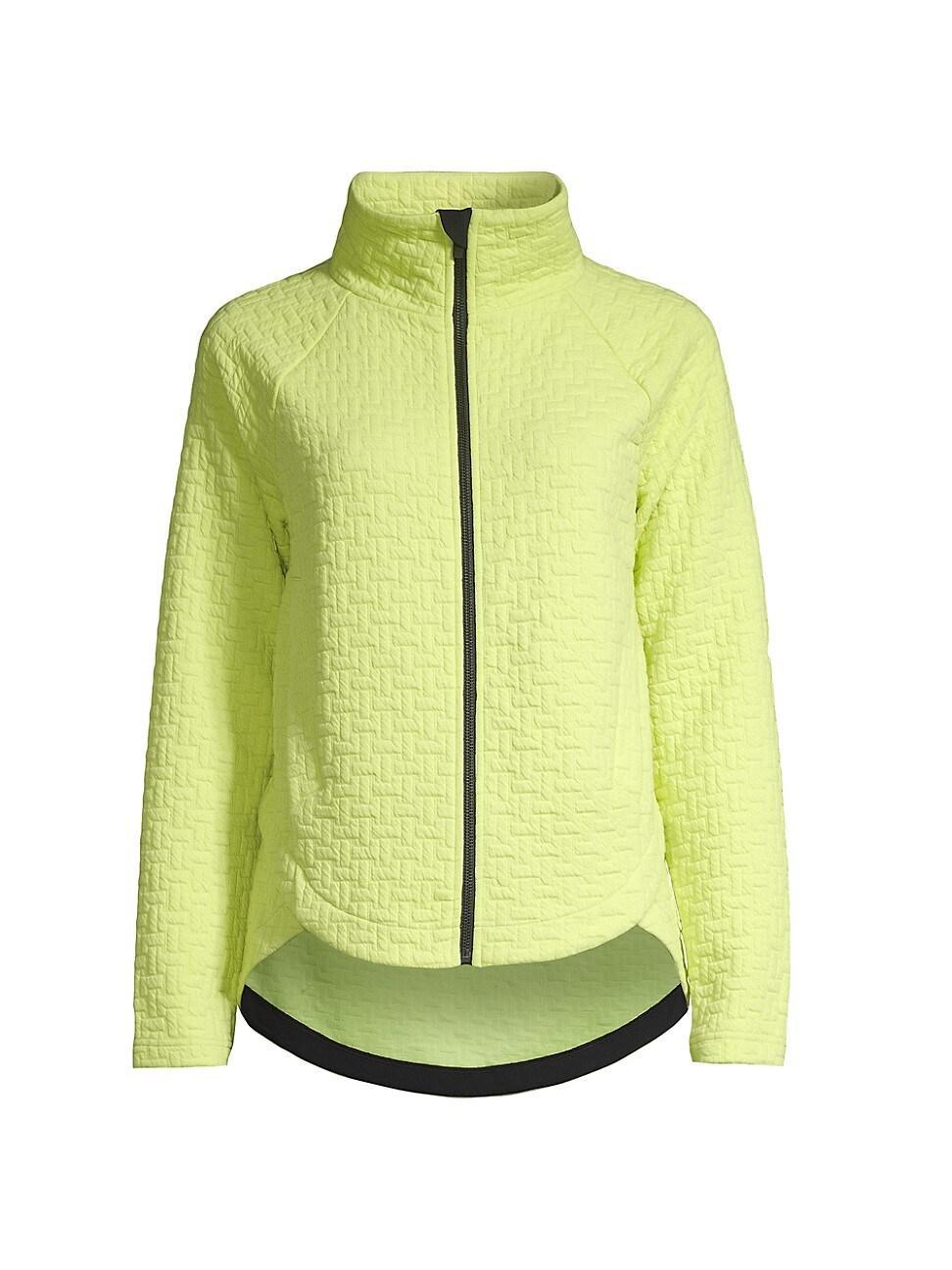 Womens Quilted High-Low Jacket Product Image