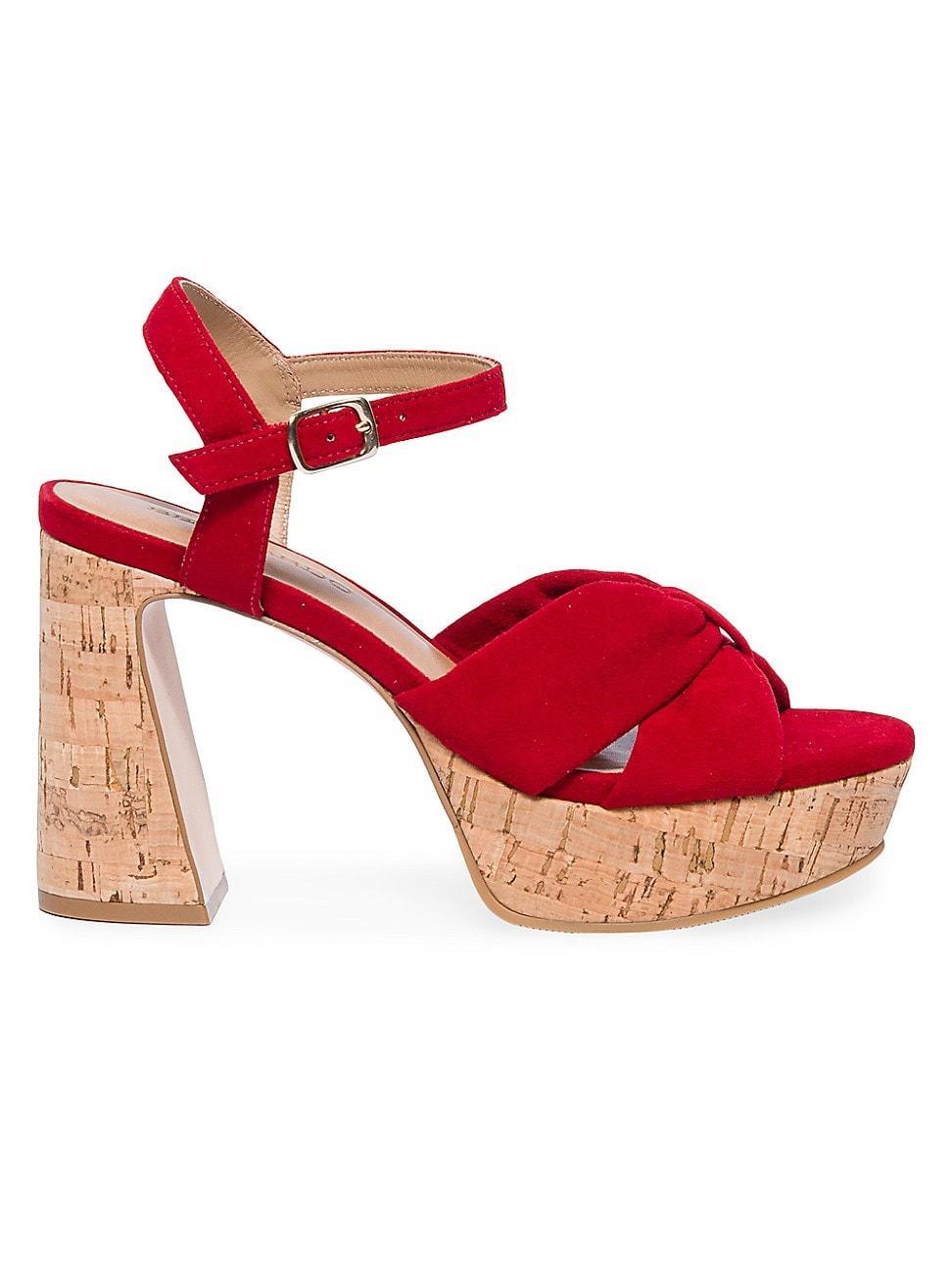 Womens Veronika Suede Platform Sandals Product Image