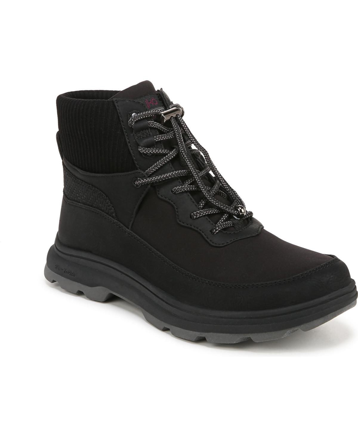 Ryka Womens Brae 2 Water-Resistant Cold Weather Boots - Black Faux Leather Product Image