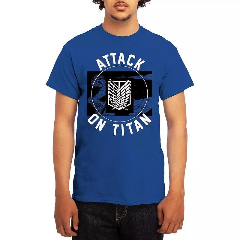 Mens Attack on Titan Tee Athltc Grey Product Image