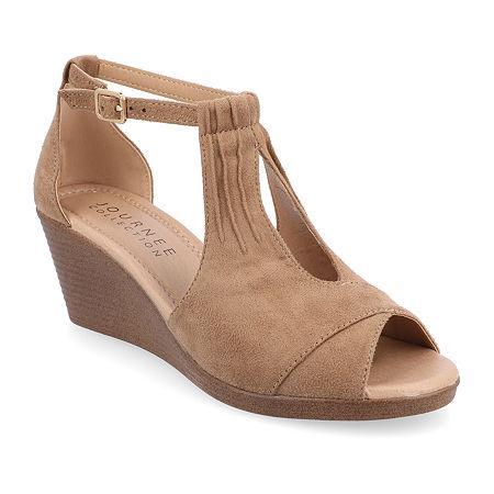 Journee Collection Kedzie Womens Wedges Grey Product Image