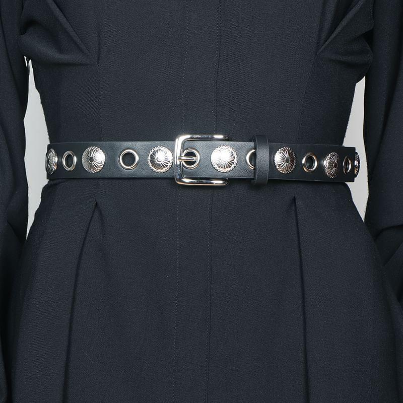 Faux Leather Buckled Belt Product Image