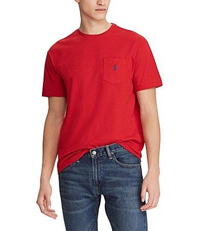 Polo Ralph Lauren Mens Classic Fit Crew Neck Pocket T-Shirt Product Image