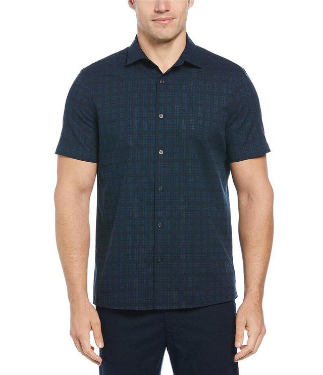 Perry Ellis Plaid Short Sleeve Woven Shirt Product Image