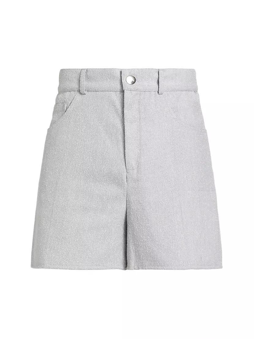 Wool-Blend Bouclé Shorts Product Image