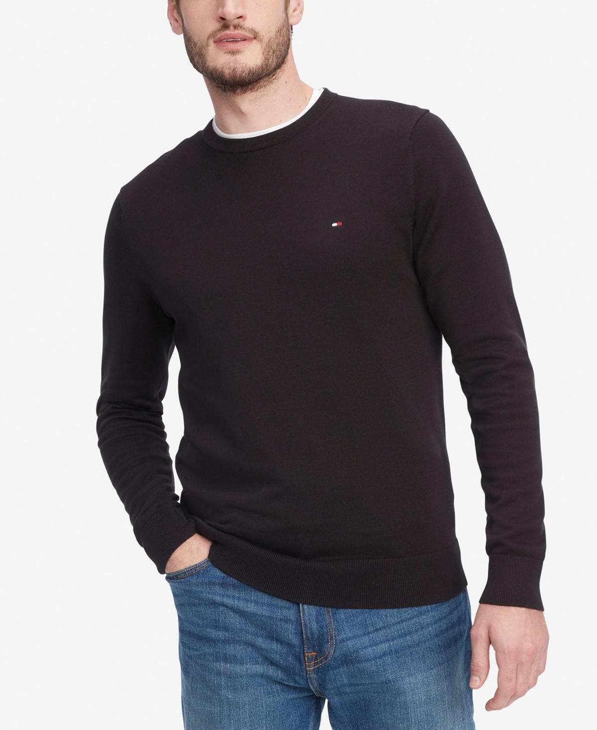 Tommy Hilfiger Mens Essential Solid Crew Neck Sweater Product Image