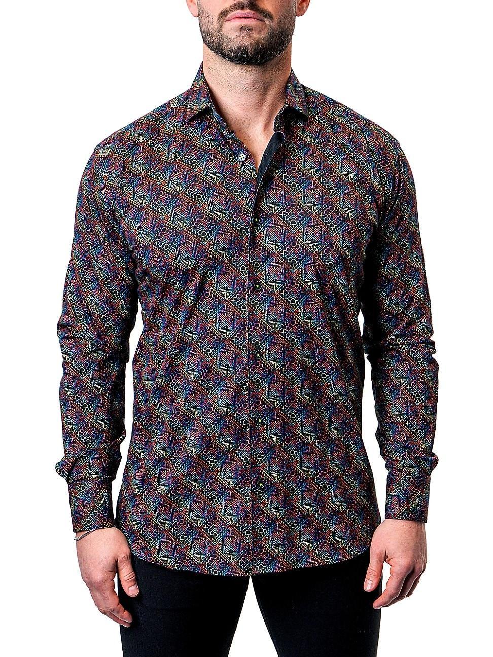 Mens Einstein Diamond Medallion Shirt Product Image