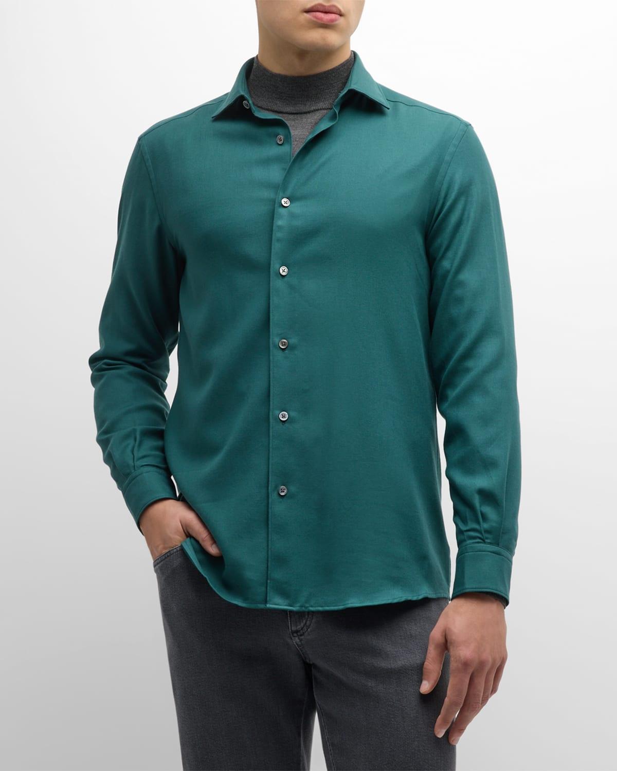 Mens Cashco Cashmere-Cotton Sport Shirt Product Image