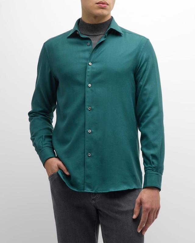 Mens Cashco Cashmere-Cotton Sport Shirt Product Image