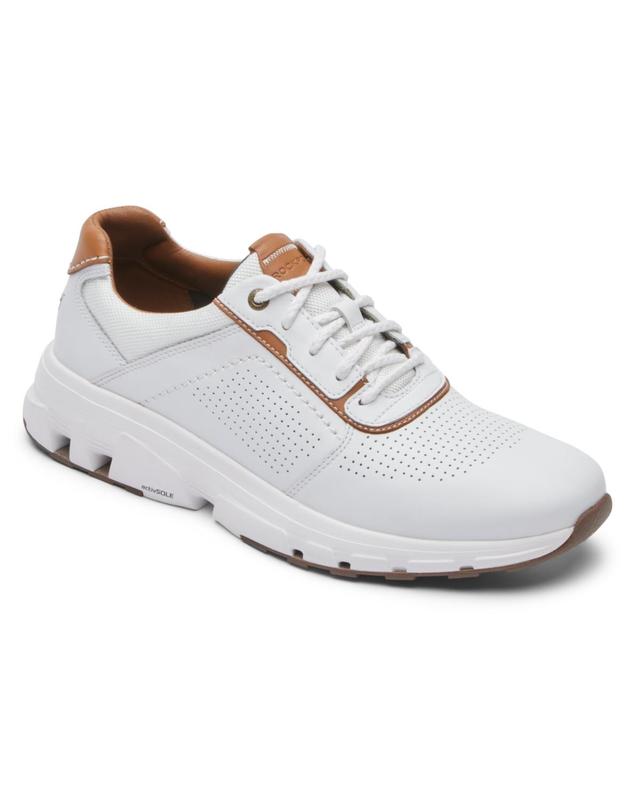 Rockport Mens ReboundX Plain Toe Sneaker - WHITE Product Image