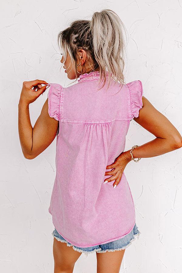 New Hope Denim Top Product Image