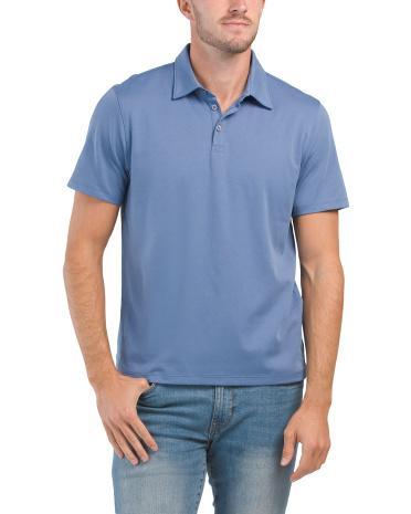 Short Sleeve Lux Polo For Men Product Image