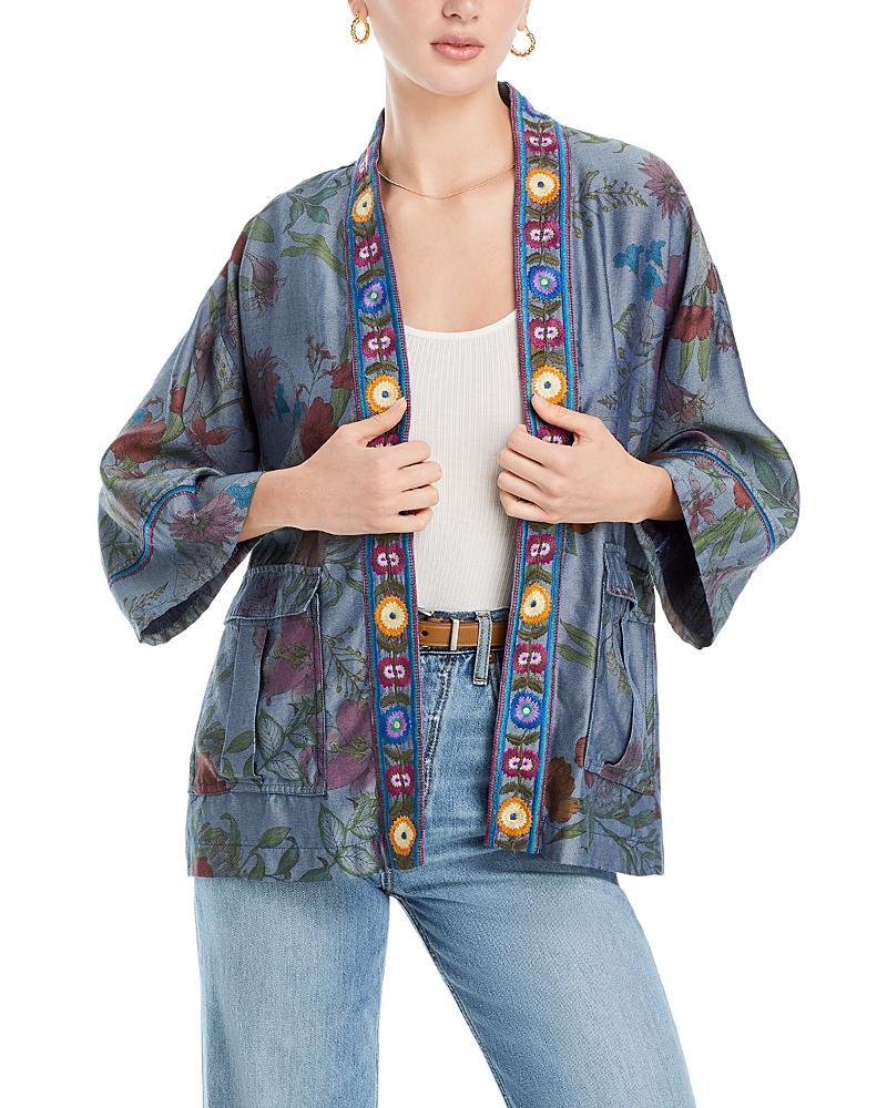 Womens Liliana Floral Kimono-Inspired Shirt Product Image