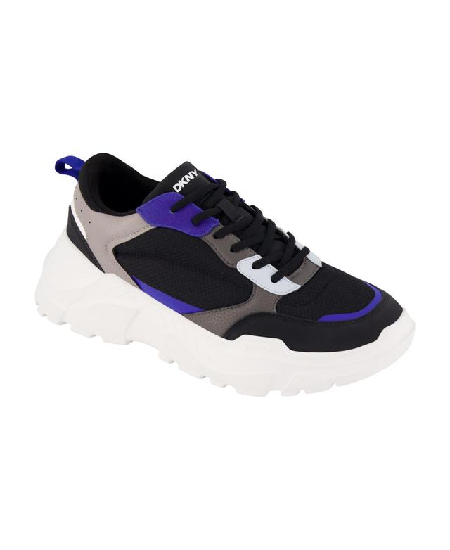 Dkny Mens Mixed Media Runner on a Lightweight Sole Sneakers Product Image