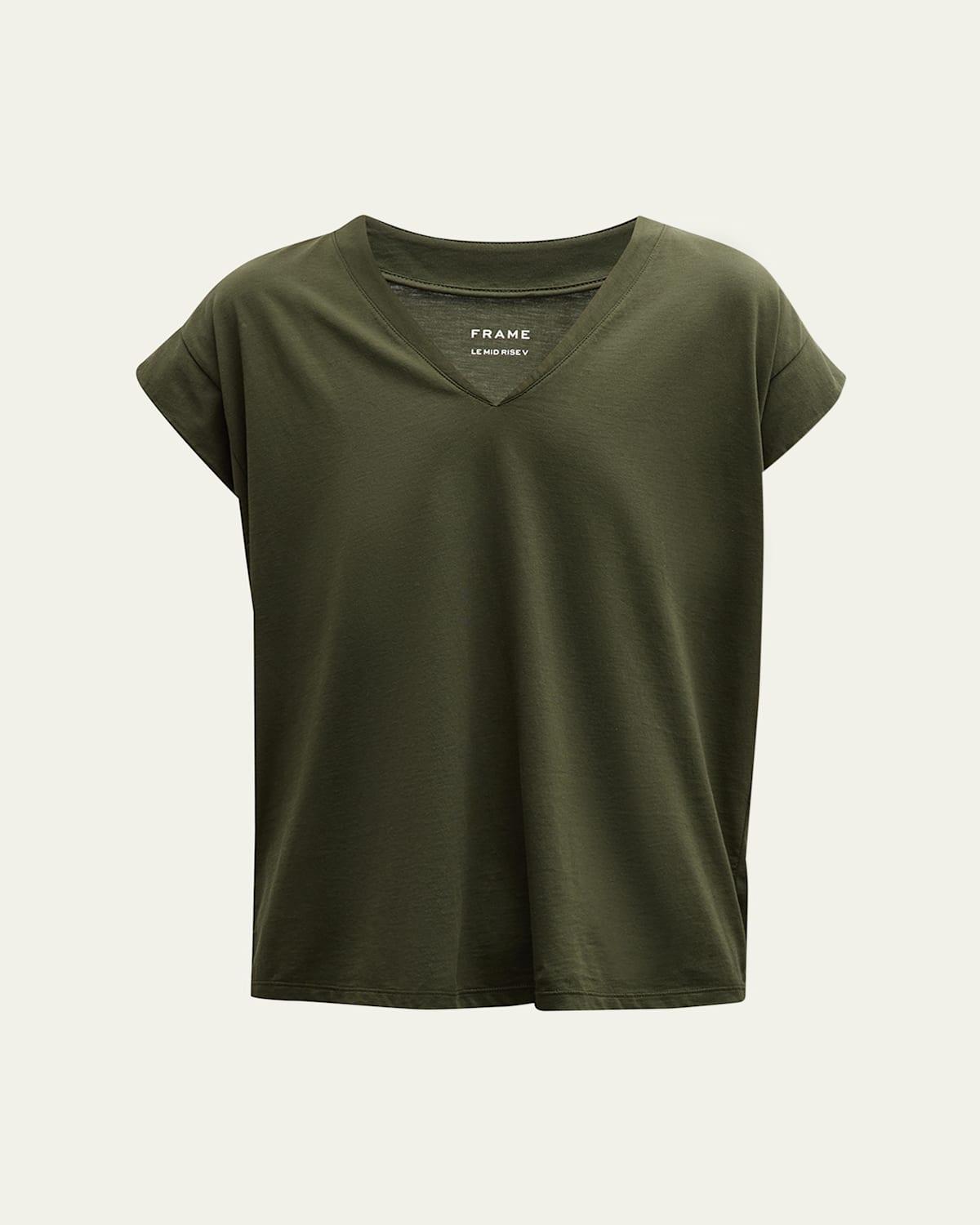 Le Mid Rise V-Neck Tee Product Image