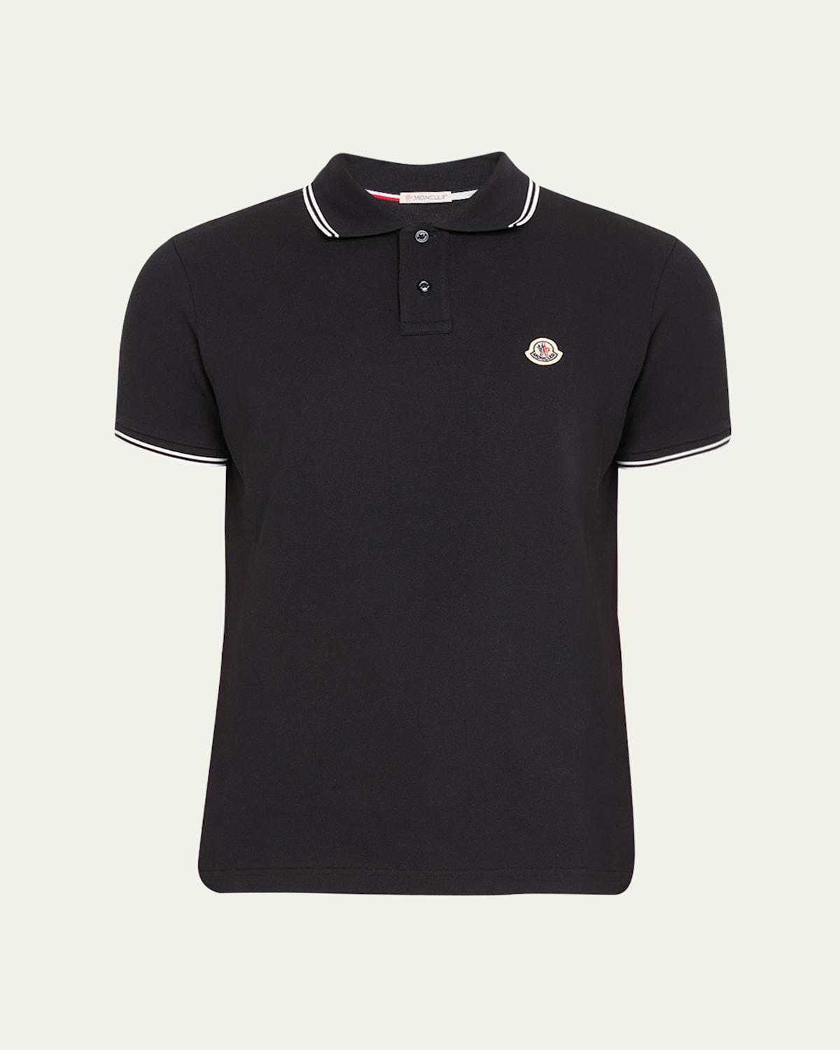 Moncler Tipped Short Sleeve Polo Shirt Product Image