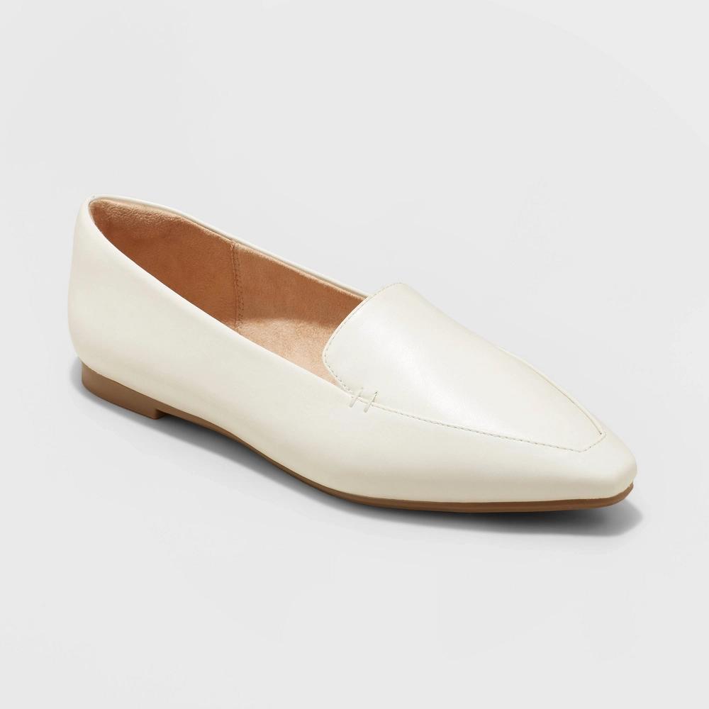 Womens Hayes Loafer Flats with Memory Foam Insole - A New Day Cream 6.5 Product Image