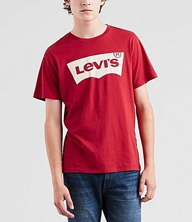 Levis Mens Classic Fit Short Sleeve Batwing Logo Crewneck T-Shirt - Black M Product Image