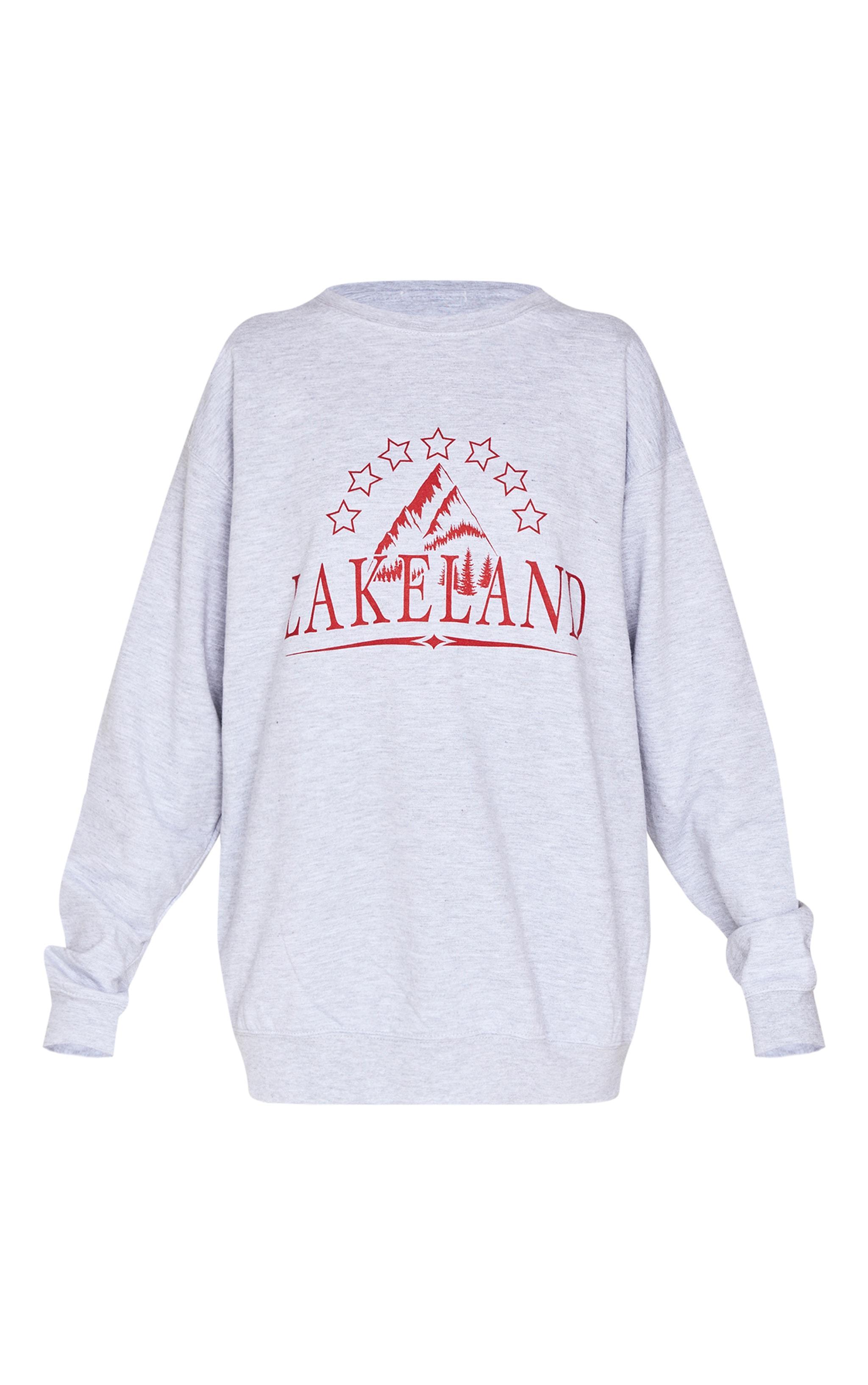 Ice Grey Lakeland Print Sweatshirt Product Image