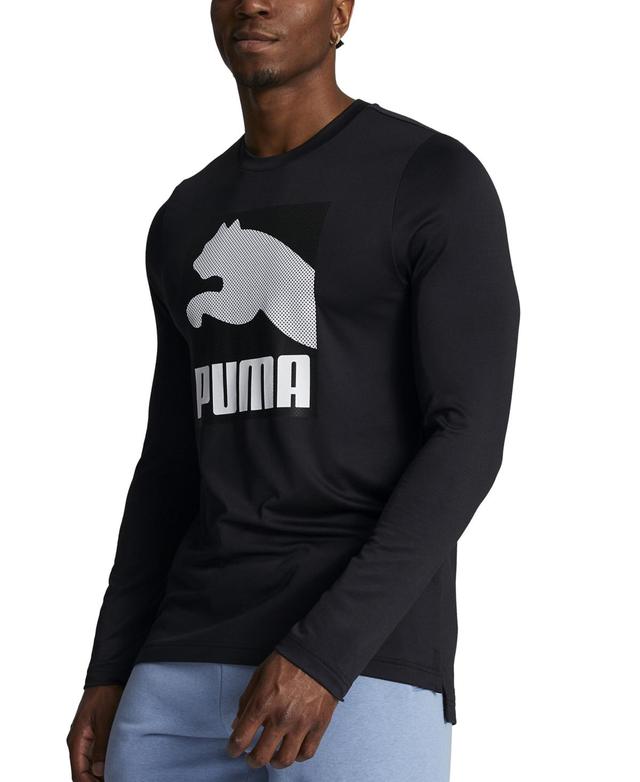 Puma Mens All In Regular-Fit Logo Graphic Long-Sleeve T-Shirt Product Image