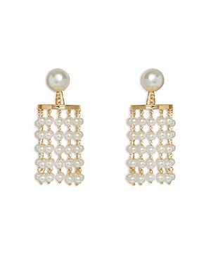 Lele Sadoughi Imitation Pearl Chandelier Earrings in 14K Gold Plated Product Image