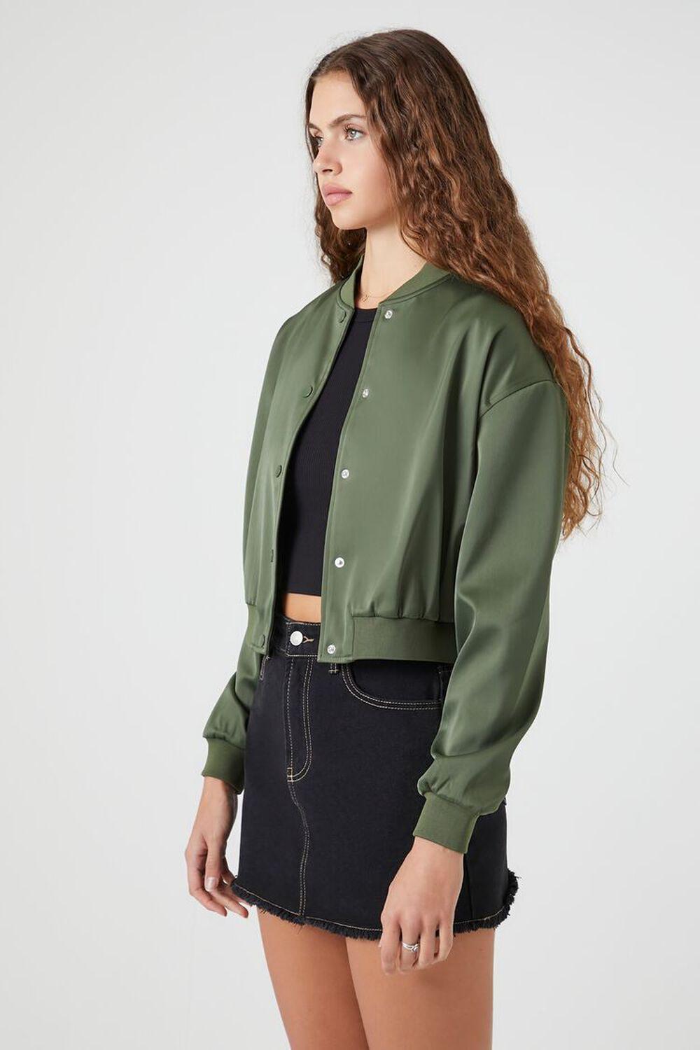 Satin Bomber Jacket | Forever 21 Product Image