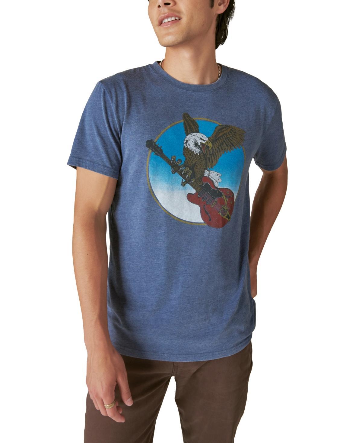 Lucky Brand Mens Eagle & Guitar Graphic Short Sleeve Crewneck T-Shirt Product Image