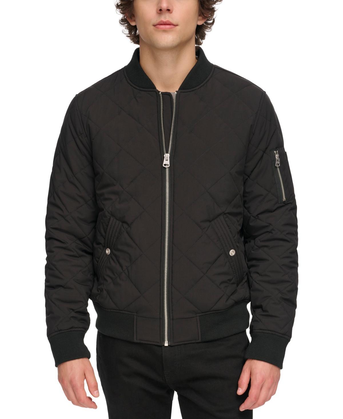 Mens Levis Diamond Quilted Bomber Jacket Product Image