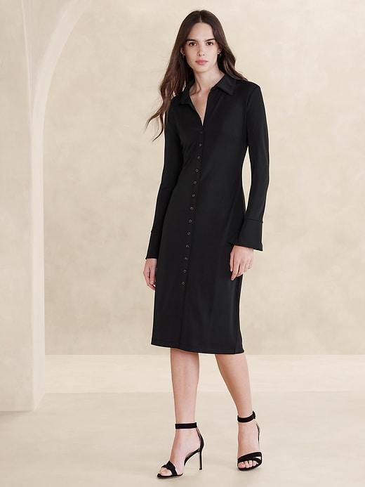 Knit Midi Shirtdress product image