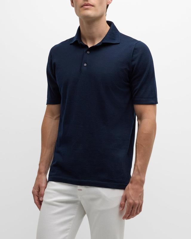 Mens Cotton Polo Shirt Product Image