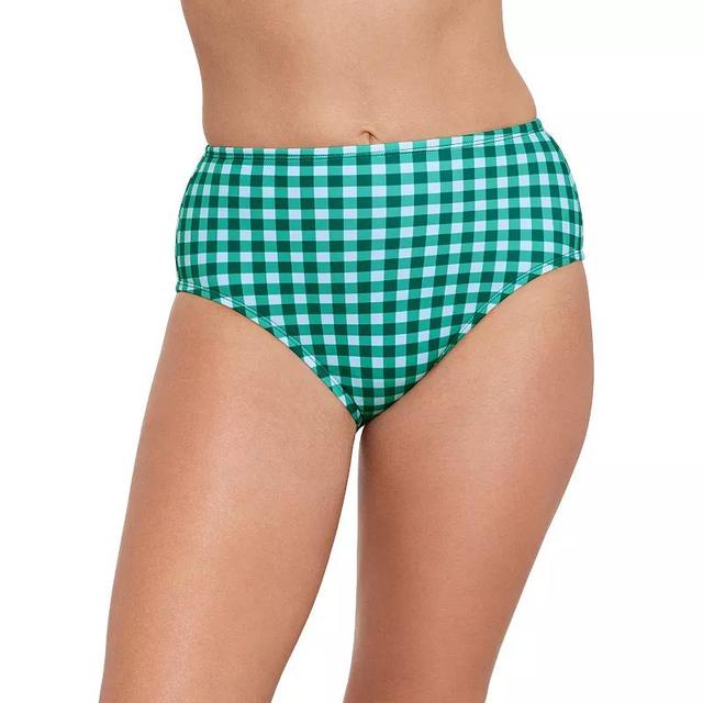 Womens Draper James High-Waist Swim Bottoms Green Green Product Image