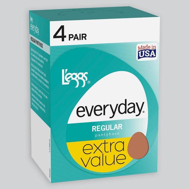 L'eggs Everyday Women's Sheer Regular 4pk Pantyhose - Nude B Product Image