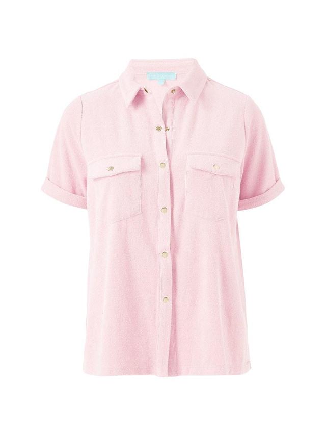 Womens Tori Terry Short-Sleeve Shirt Product Image