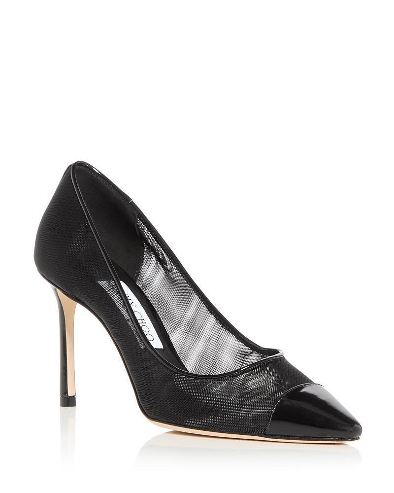 Jimmy Choo Womens Romy 85 Mesh Pointed Toe Pumps Product Image