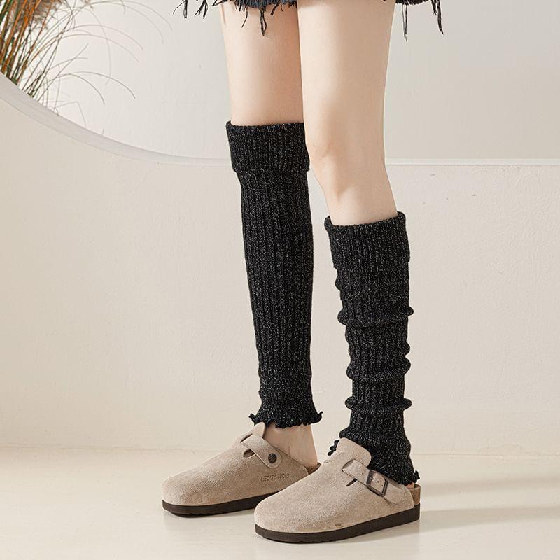 Lettuce Edge Knit Leg Warmers Product Image