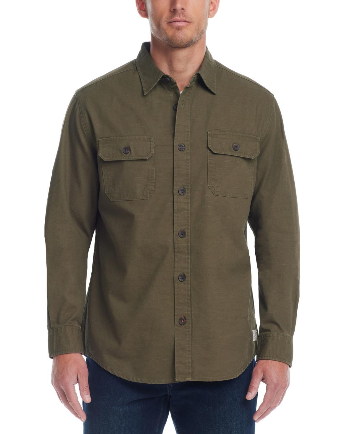 Weatherproof Vintage Mens Long Sleeve Button-Front Shirt Product Image