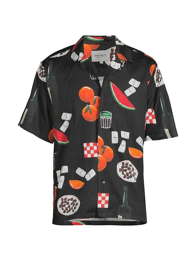 Mens Isis Maria Cotton-Blend Camp Shirt Product Image