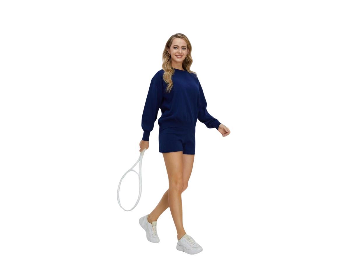 Bellemere New York Womens Bellemere Chic Sport Cotton Cashmere Short Product Image