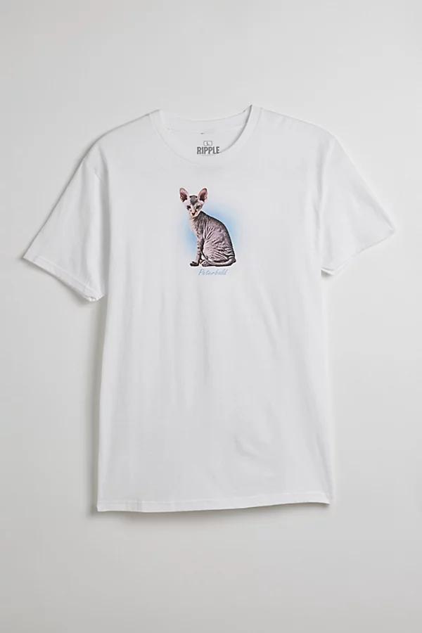 Peterbald Cat Graphic Tee Mens at Urban Outfitters Product Image