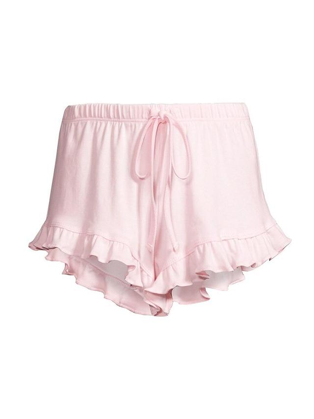 Womens Clementine Ruffled Pajama Shorts Product Image