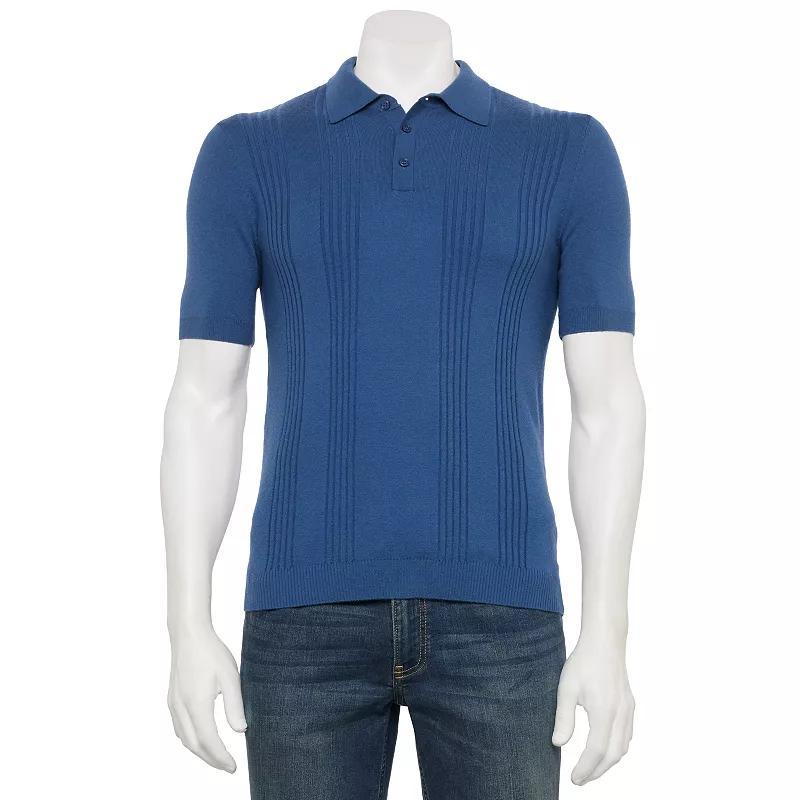 Mens Thomas Sterling Short Sleeve Sweater Polo Shirt Product Image