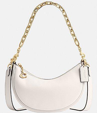 Womens Mira Leather Chain Shoulder Bag Product Image