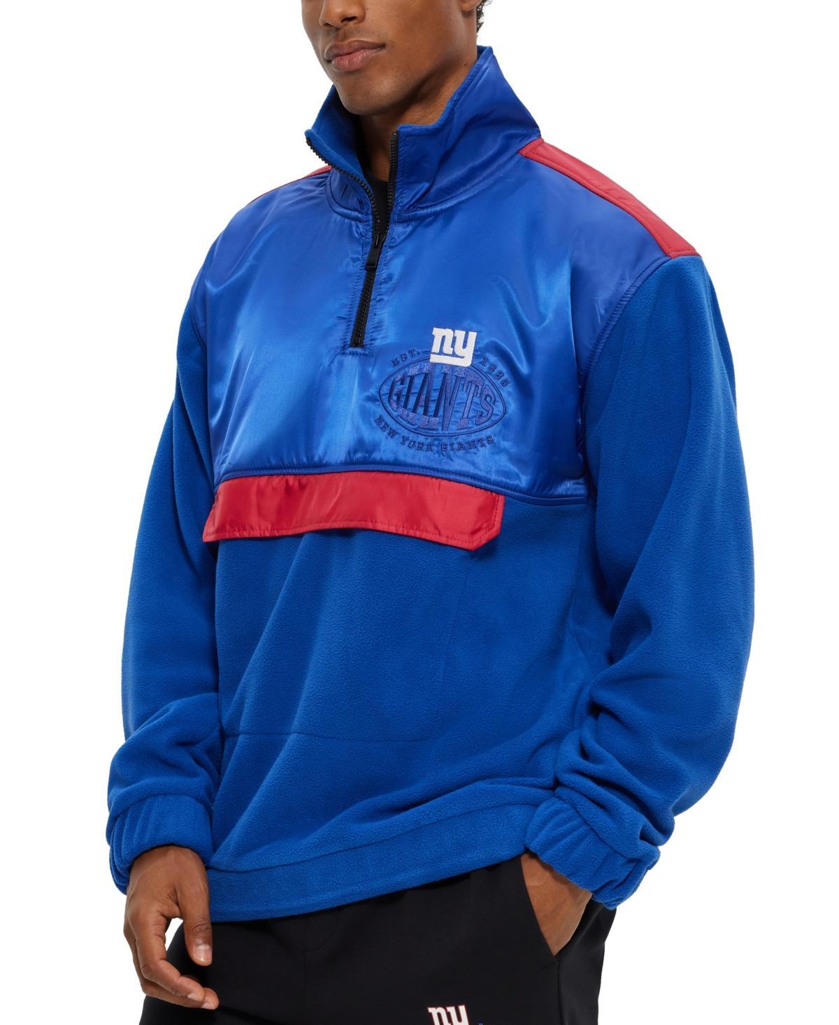 Mens BOSS x NFL Zip-Neck Sweatshirt With Collaborative Branding Product Image