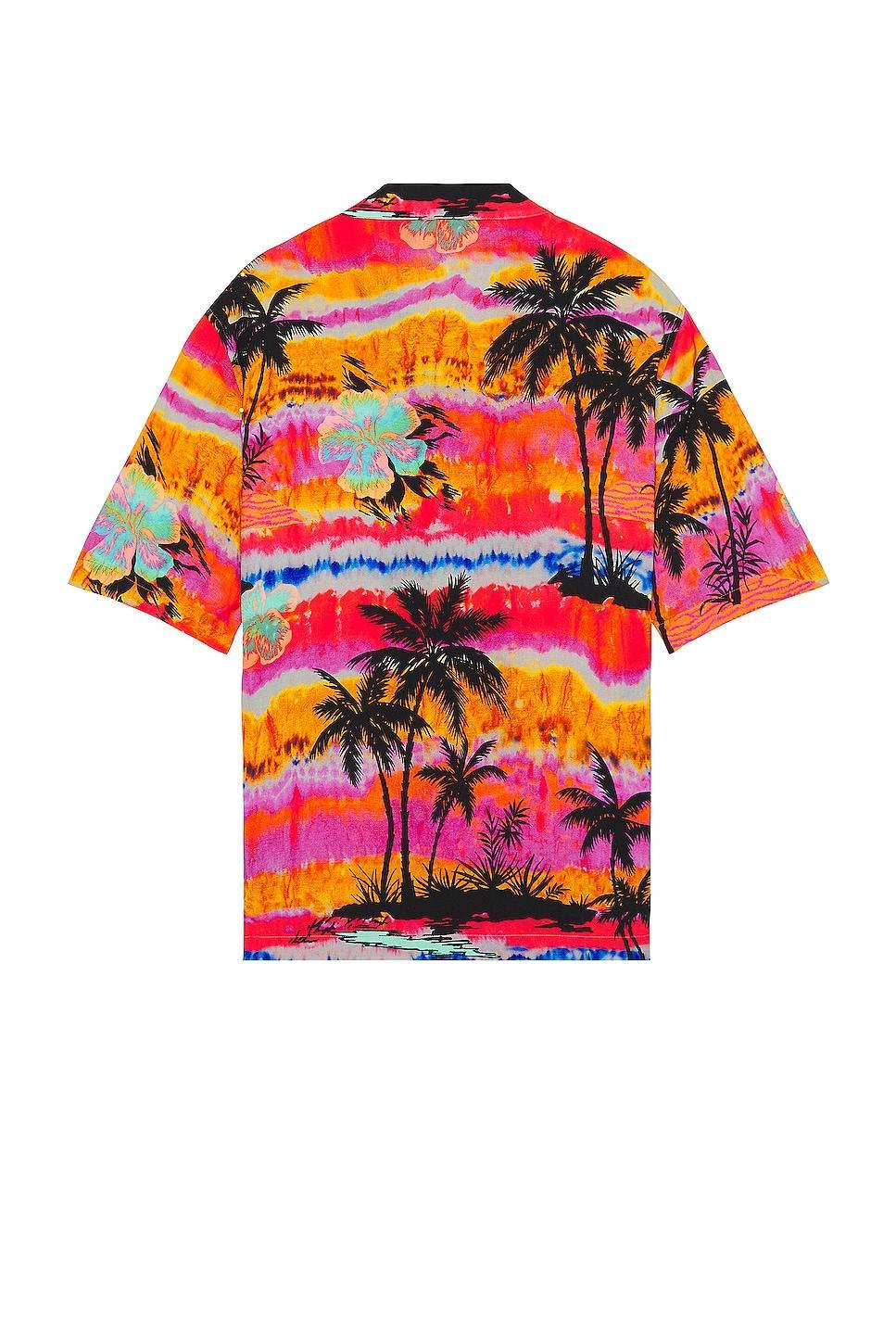 Palm Angels Psychedelic Palms Bowling Shirt Product Image