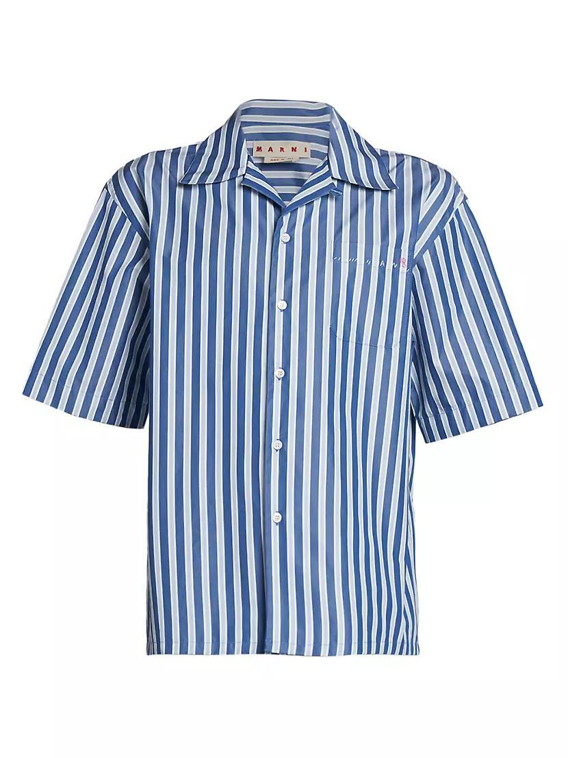 Striped Short-Sleeve Shirt Product Image