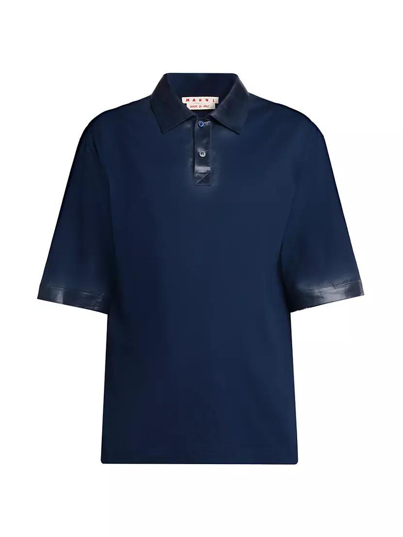 Cotton Short-Sleeve Polo Shirt Product Image