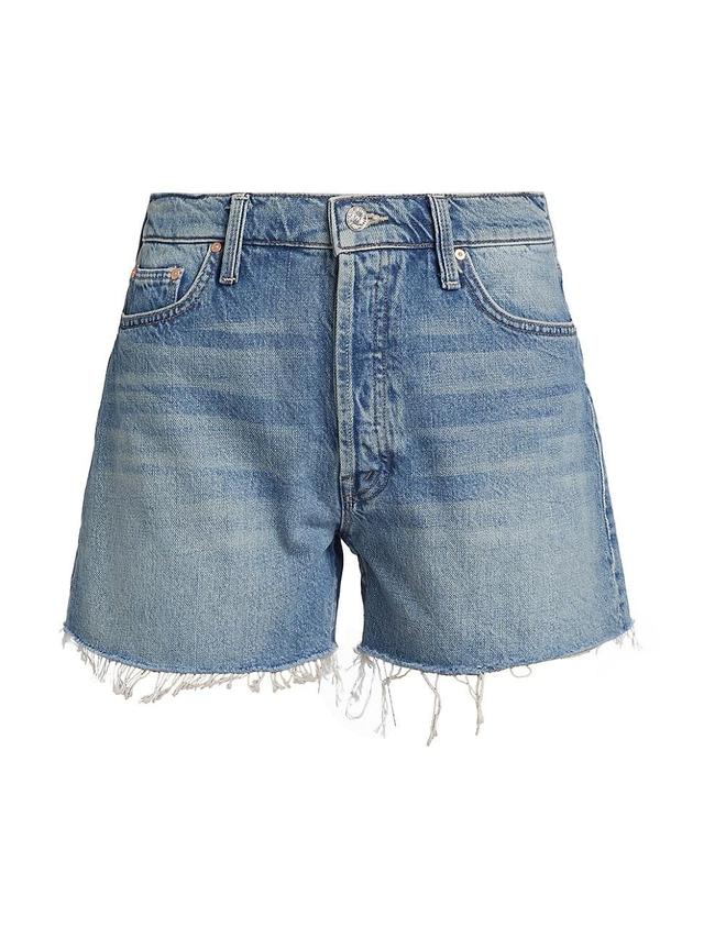 Womens The Skipper Fray Denim Shorts Product Image